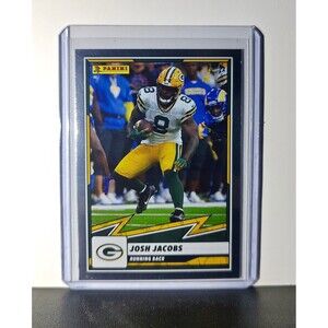 Josh Jacobs 2025 Panini NFL #66 Foil Sticker Card Green Bay Packers